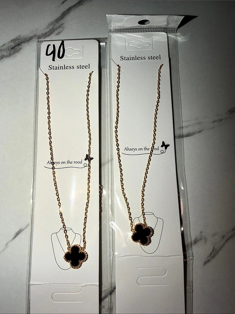 Stainless Steel Floral Pendant Necklace Set
No return accepted
